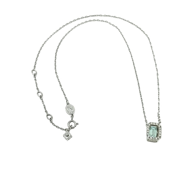 Swarovski Jewelry - Swarovski Millenia Necklace Ice-Blue Octagon-Cut Crystal Pendant